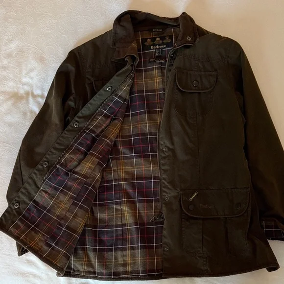 Barbour Olive Green Jacket - Picture 3 of 4